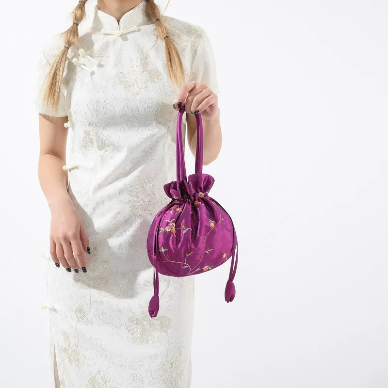 GOX Nylon Handbag Regular Women's White/Black/Pink/Red/Rose Red/Purple/Burgundy-31