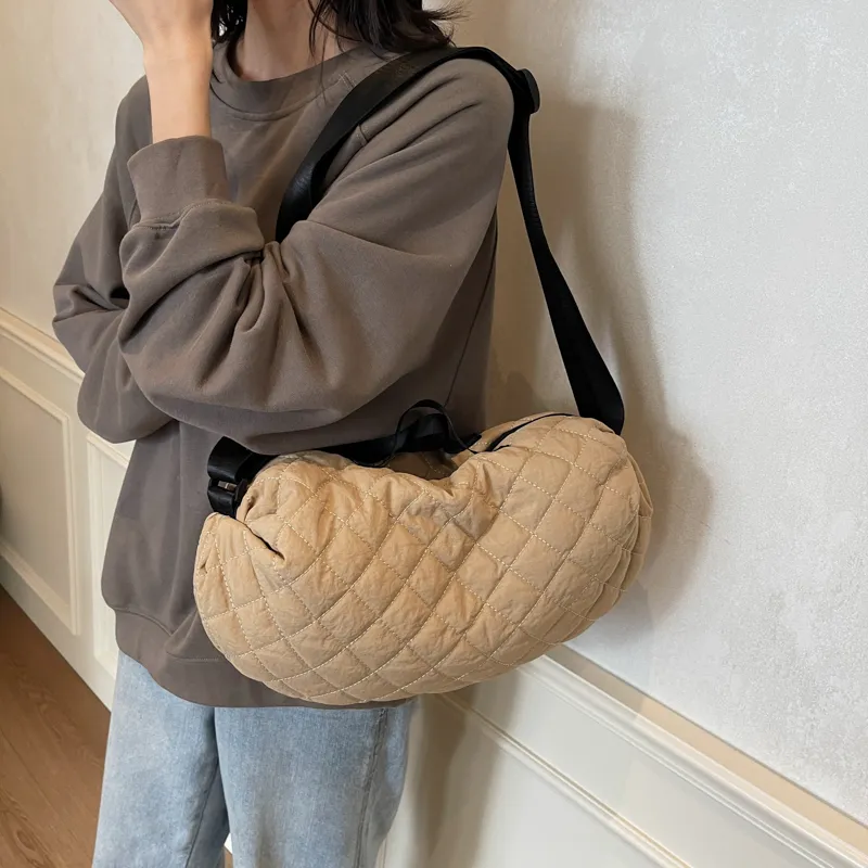 GOX Nylon Handbag Regular Unisex Ecru/Black/Khaki/Coffee/Green-16
