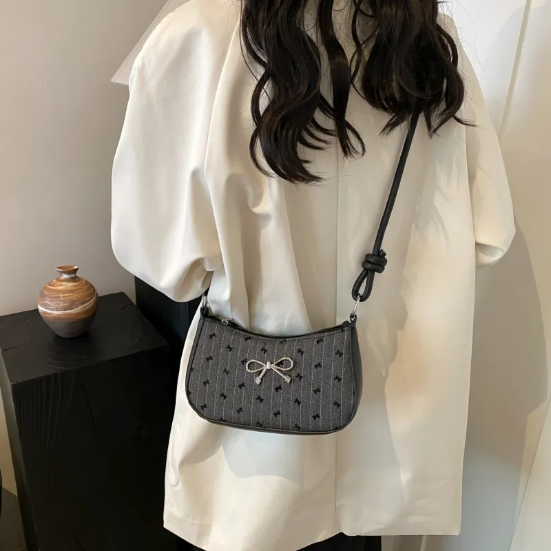 GOX PU Shoulder Bag Regular Women's Black Polka Dot/Black Butterfly/Gray Heart/Gray Polka Dot-10