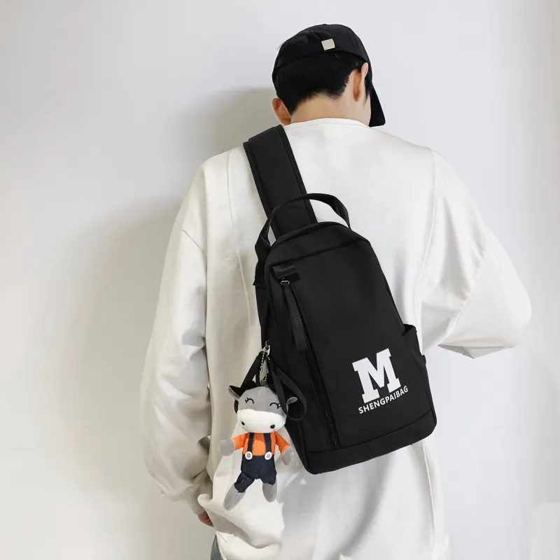 GOX Nylon Sling Bag Unisex White Green/White Blue/Black/Green/Blue-9