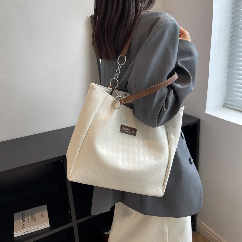 GOX PU Shoulder Bag Regular Women's Black/Khaki/Coffee-15