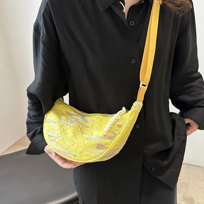 GOX Pu Shoulder Bag Women's White/Black/Yellow/Pink-12