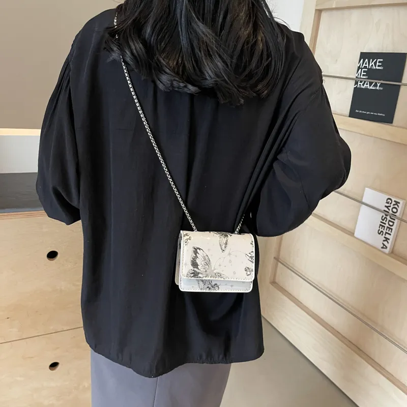 GOX PU Shoulder Bag Regular Women's Silver/Black/Pink-26