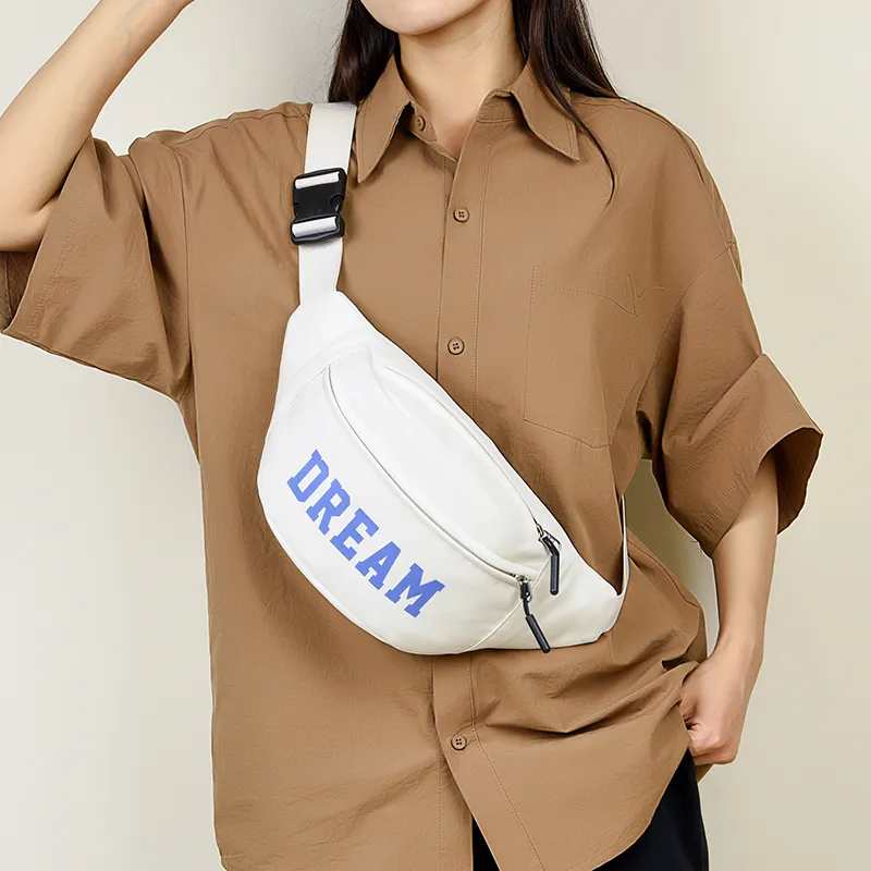 GOX Nylon Sling Bag Regular Unisex White Blue/White Green/White Black/Black Blue/Black Yellow-3