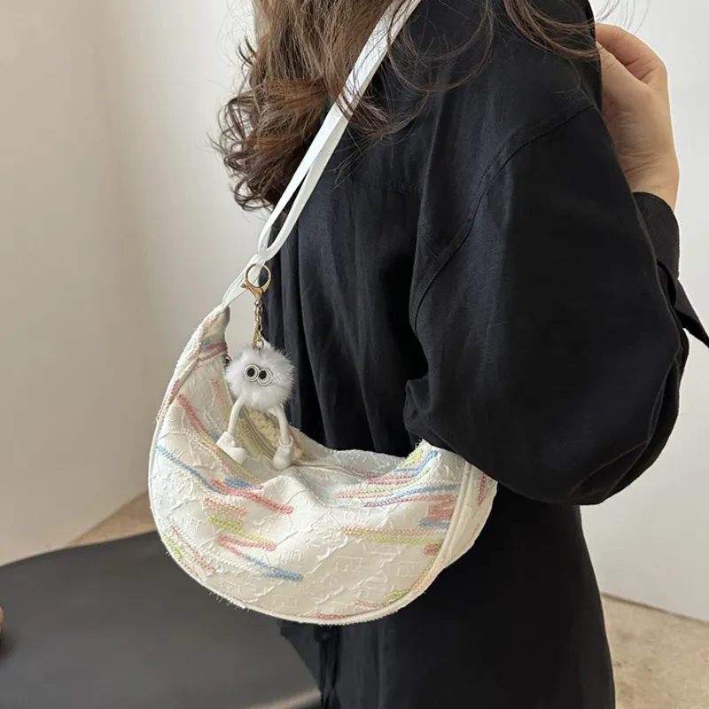 GOX Pu Shoulder Bag Women's White/Black/Yellow/Pink-21