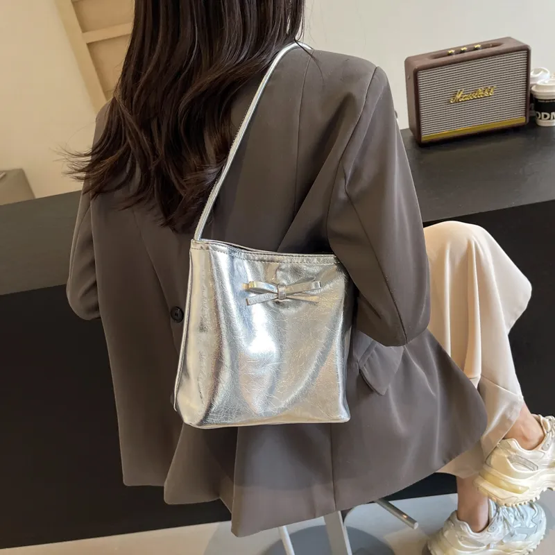 GOX PU Handbag, Shoulder Bag Regular Women's White/Red/Silver/Black-19
