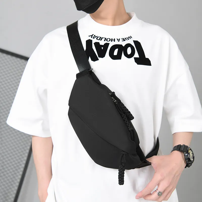 GOX Nylon Sling Bag Regular Unisex Ecru/Black/Orange/Red/Pink-8