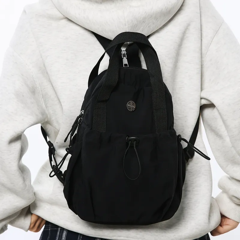 GOX Nylon Sling Bag Regular Unisex White/Black/Red/Light Purple/Green/Yellow/Khaki-6