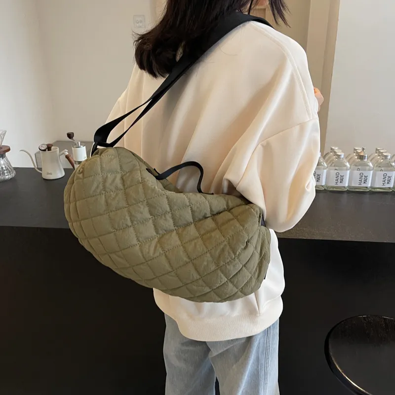 GOX Nylon Handbag Regular Unisex Ecru/Black/Khaki/Coffee/Green-27