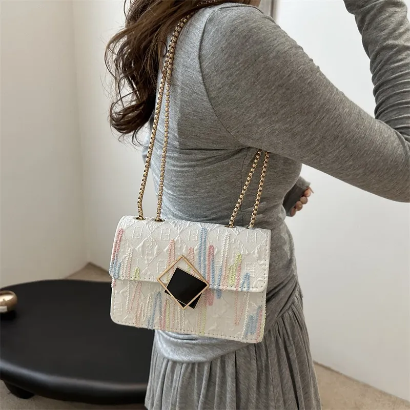GOX PU Crossbody Bag, Shoulder Bag Regular Women's Black/White/Pink/Blue-1