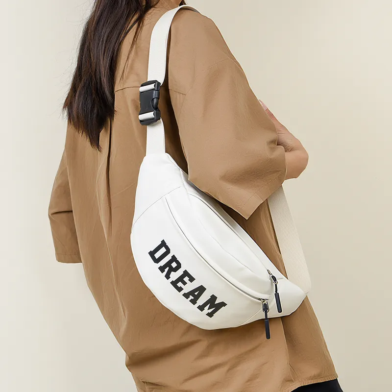 GOX Nylon Sling Bag Regular Unisex White Blue/White Green/White Black/Black Blue/Black Yellow-7