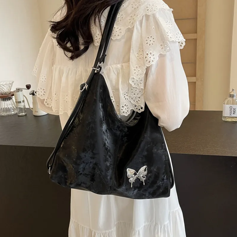 GOX PU Backpack On The Shoulder Regular Women's Ecru/Black/Silver/Blue/Pink-6