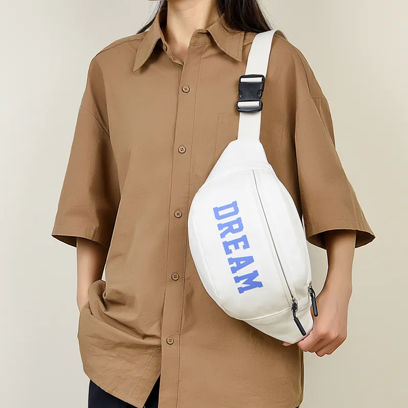 GOX Nylon Sling Bag Regular Unisex White Blue/White Green/White Black/Black Blue/Black Yellow-1