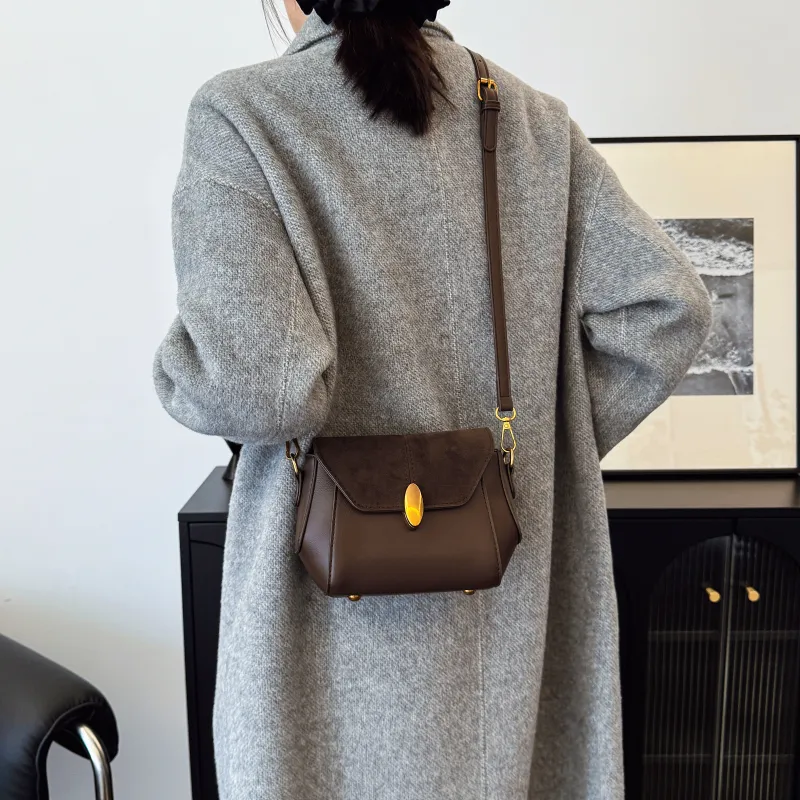 GOX PU Crossbody Bag Regular Women's Coffee/Black/Brown-3