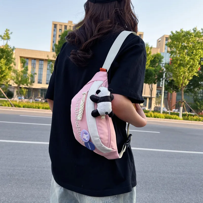 GOX Oxford Sling Bag Regular Unisex White & Red/White & Pink/White & Green/White & Blue/White/Black/Red-7