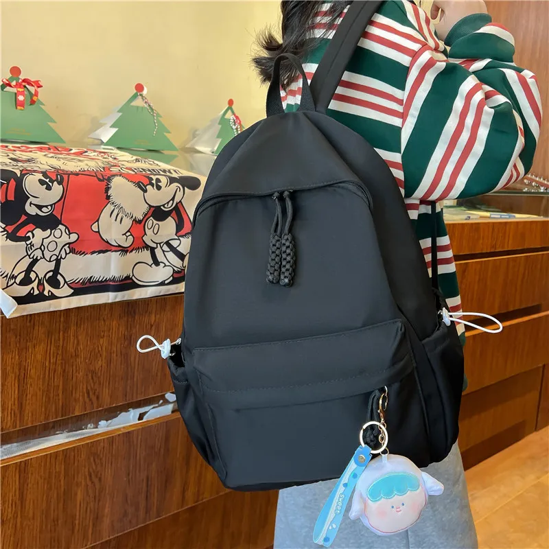 GOX Nylon Backpack Regular Unisex White/Black/Yellow/Green/Pink-10