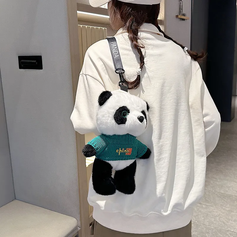 GOX Plush Sling Bag Crossbody Bag Regular Women's White-2
