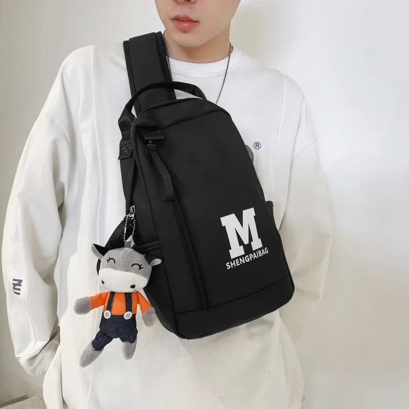 GOX Nylon Sling Bag Unisex White Green/White Blue/Black/Green/Blue-8