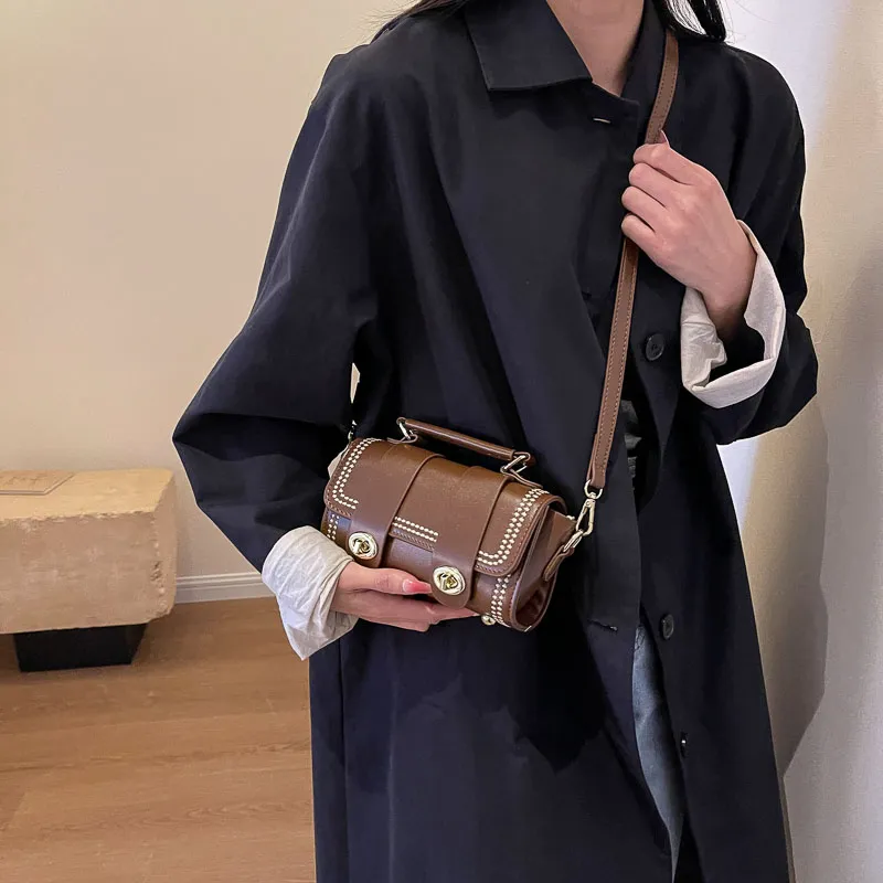 GOX Handbags Coffee+Exquisite Shopping Bag-1