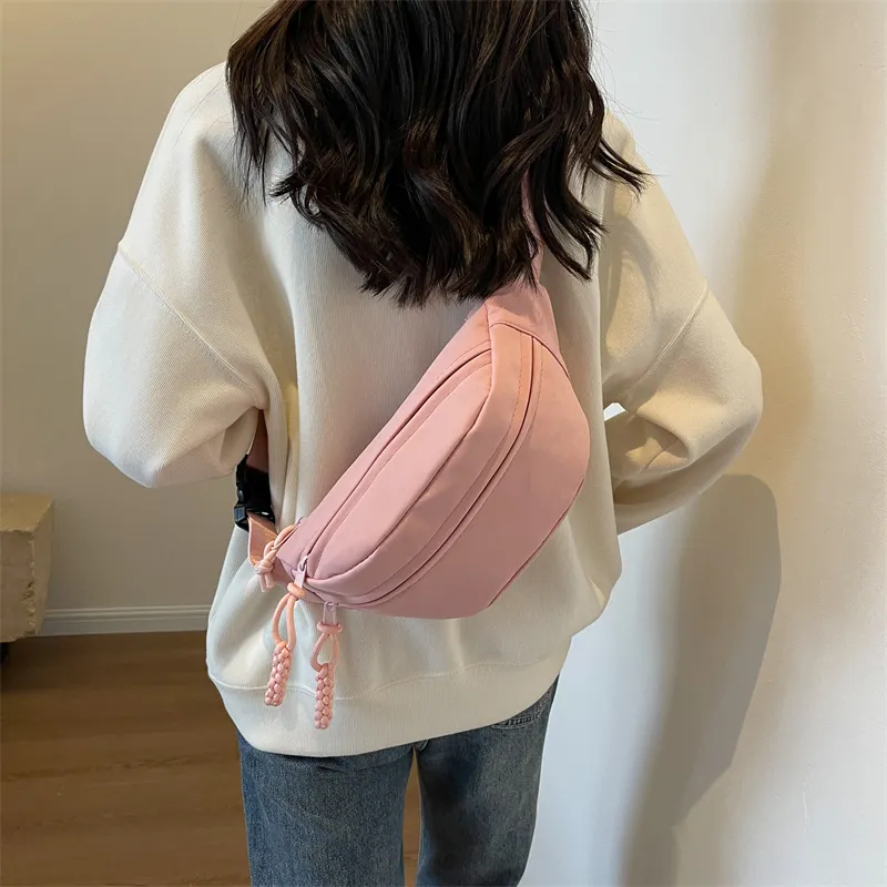 GOX Canvas Sling Bag Regular Unisex Ecru/Black/Yellow/Light Green/Pink-23