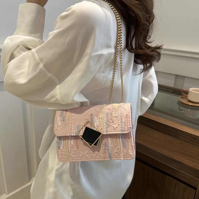 GOX PU Crossbody Bag, Shoulder Bag Regular Women's Black/White/Pink/Blue-9