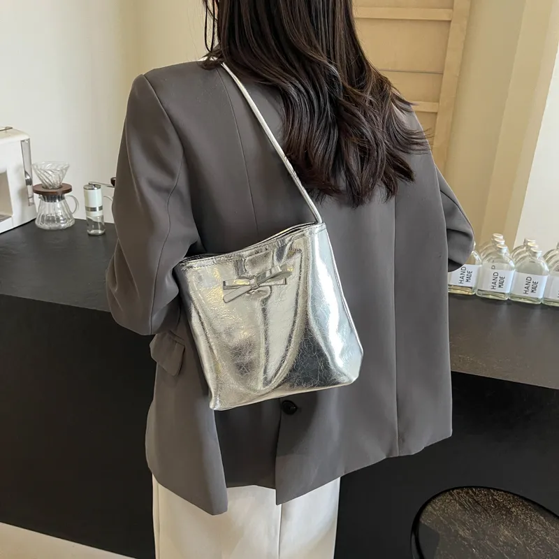 GOX PU Handbag, Shoulder Bag Regular Women's White/Red/Silver/Black-20