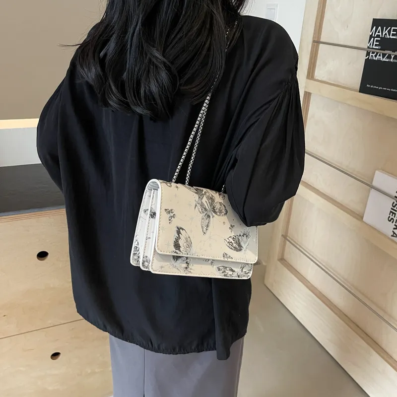 GOX PU Shoulder Bag Regular Women's Silver/Black/Pink-9