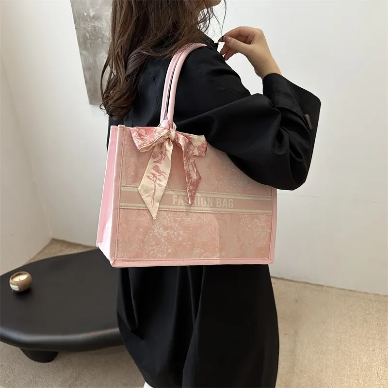 GOX PU Shoulder Bag, Handbag, Shoulder Bag Regular Women's White/Black/Silver/Pink-14