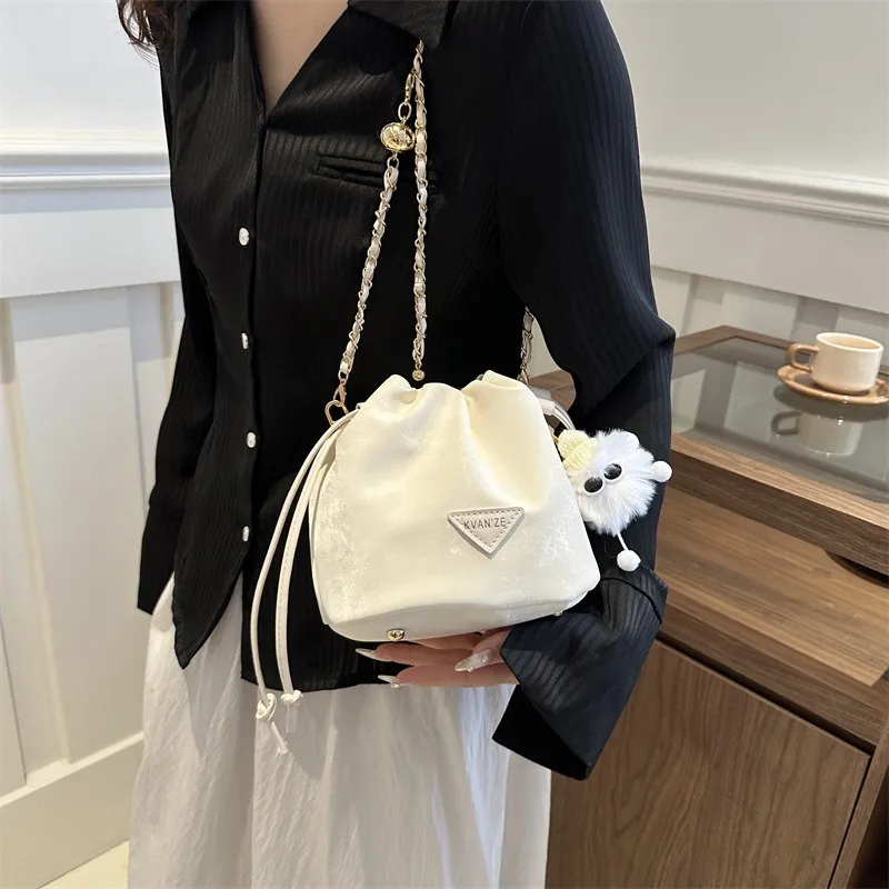 GOX PU Shoulder Bag Regular Women's White/Black/Purple/Coffee/Pink-19