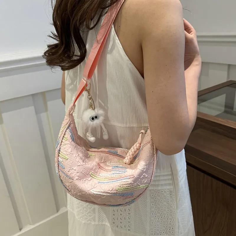 GOX Pu Shoulder Bag Women's White/Black/Yellow/Pink-38