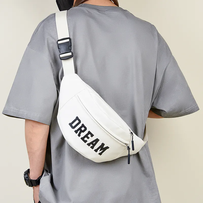 GOX Nylon Sling Bag Regular Unisex White Blue/White Green/White Black/Black Blue/Black Yellow-8