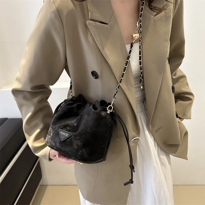 GOX PU Shoulder Bag Regular Women's White/Black/Purple/Coffee/Pink-3