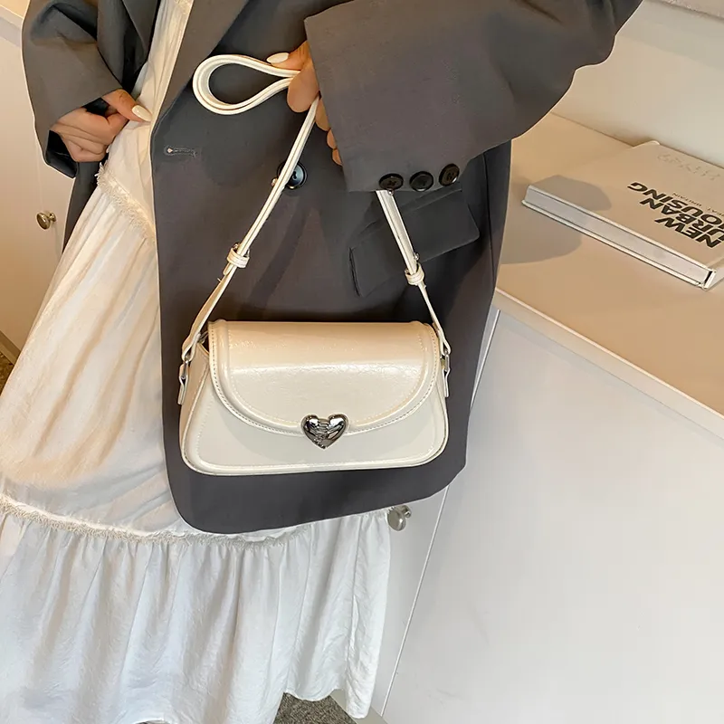 GOX PU Shoulder Bag, Crossbody Bag Regular Women's White/Silver/Black/Red-1