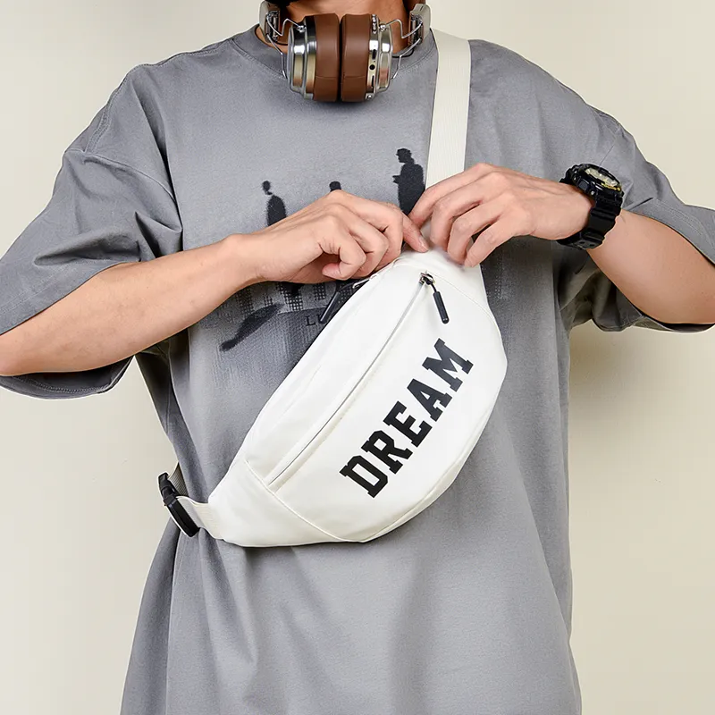 GOX Nylon Sling Bag Regular Unisex White Blue/White Green/White Black/Black Blue/Black Yellow-10