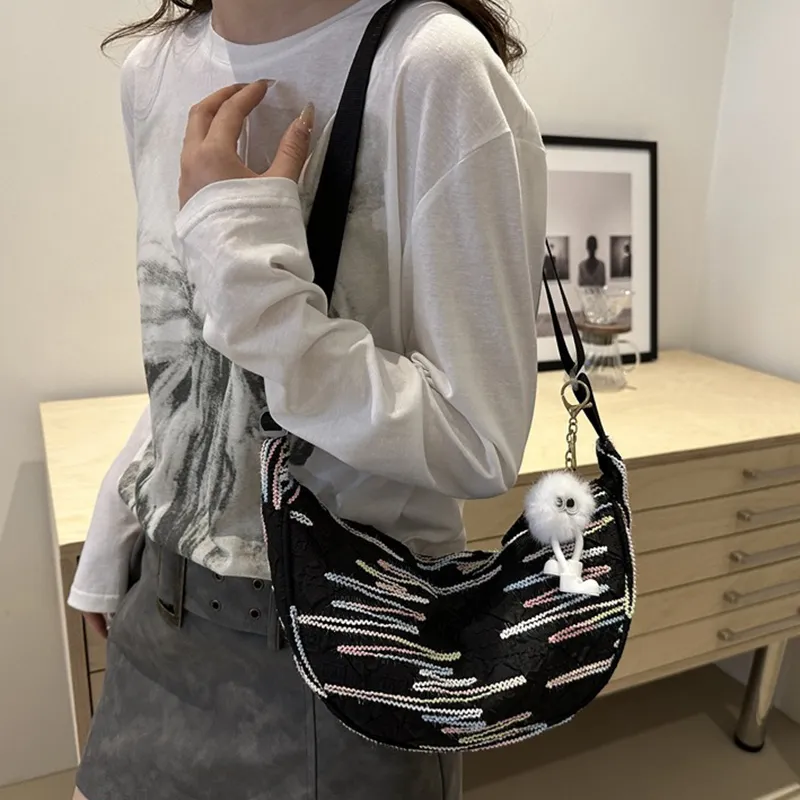 GOX Pu Shoulder Bag Women's White/Black/Yellow/Pink-28