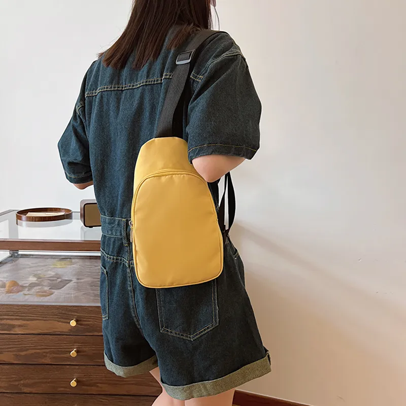 GOX Nylon Backpack Regular Unisex Ecru/Black/Purple/Green/Blue/Pink/Yellow/Orange Red-25