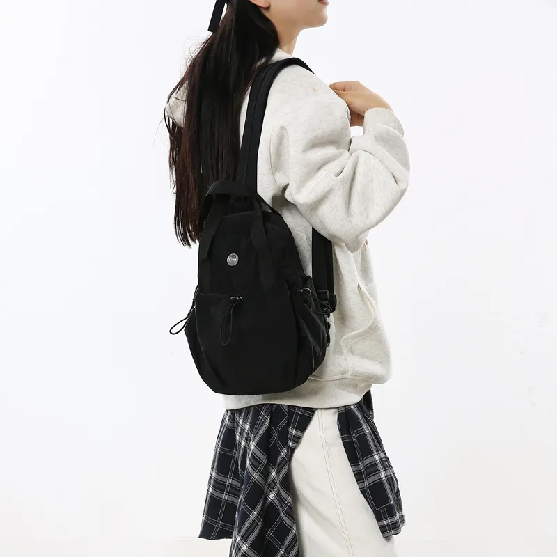 GOX Nylon Sling Bag Regular Unisex White/Black/Red/Light Purple/Green/Yellow/Khaki-2