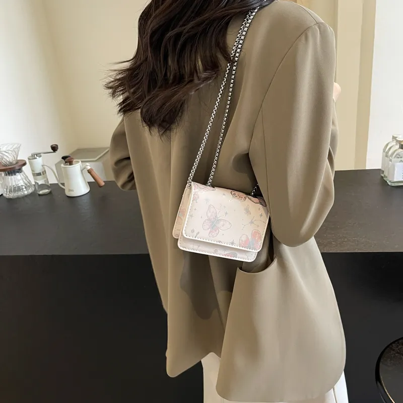 GOX PU Shoulder Bag Regular Women's Silver/Black/Pink-30