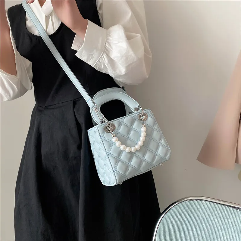 GOX PU Shoulder Bag, Crossbody Bag, Handbag Women's Blue/Brown-30
