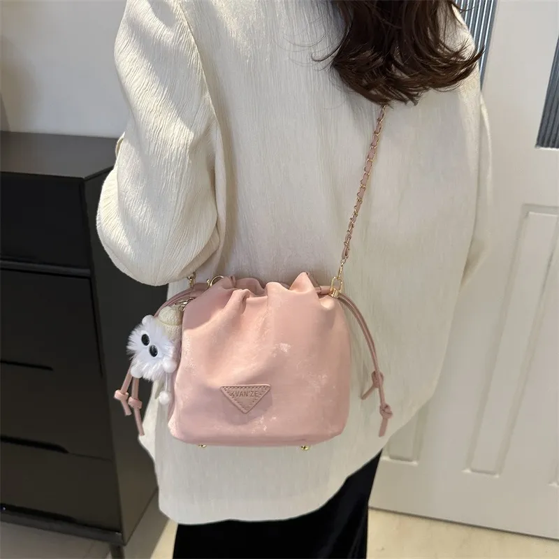GOX PU Shoulder Bag Regular Women's White/Black/Purple/Coffee/Pink-33
