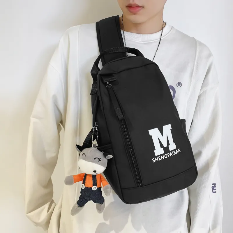 GOX Nylon Sling Bag Unisex White Green/White Blue/Black/Green/Blue-5