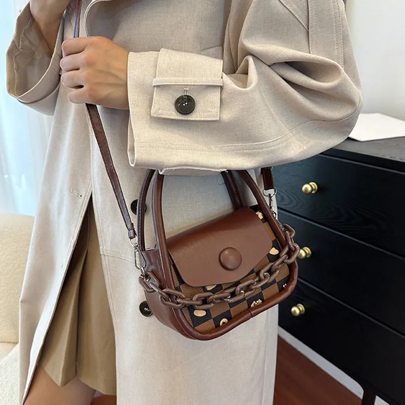 GOX PU One Shoulder Handbag Regular Women's Ecru/Black/Purple/Coffee/Green/Pink-21