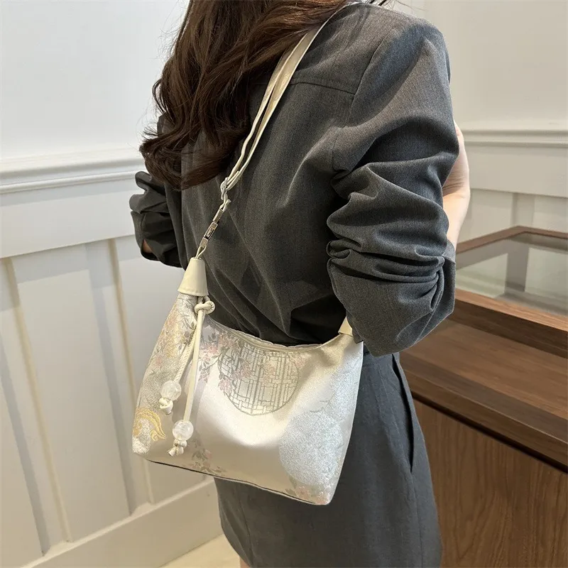 GOX Pu Shoulder Bag, Crossbody Bag Regular Women's White/Blue/Pink-4