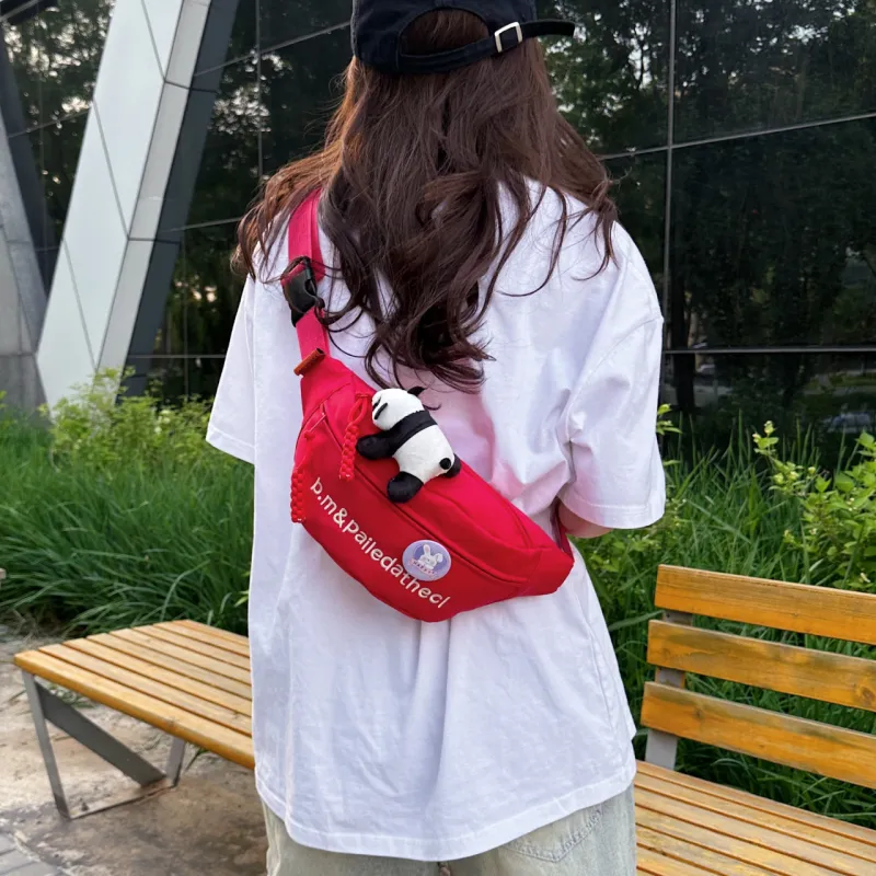 GOX Oxford Sling Bag Regular Unisex White & Red/White & Pink/White & Green/White & Blue/White/Black/Red-3