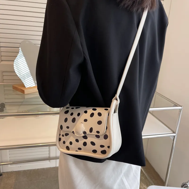 GOX PU Crossbody Bag Regular Women's Green/Pink/Milk Texture/Small Flower-15