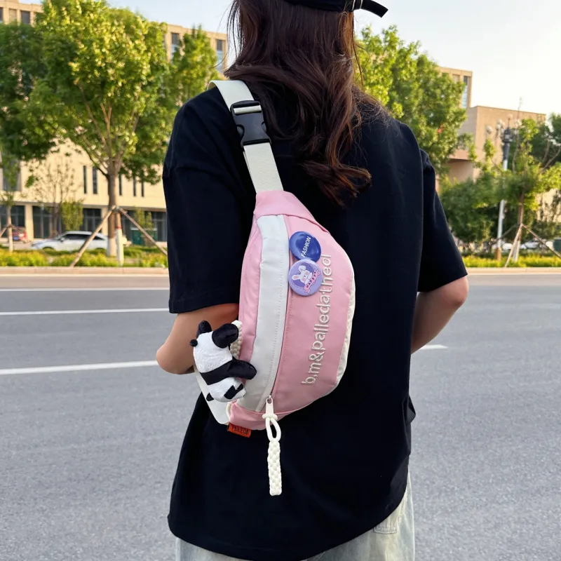 GOX Oxford Sling Bag Regular Unisex White & Red/White & Pink/White & Green/White & Blue/White/Black/Red-8