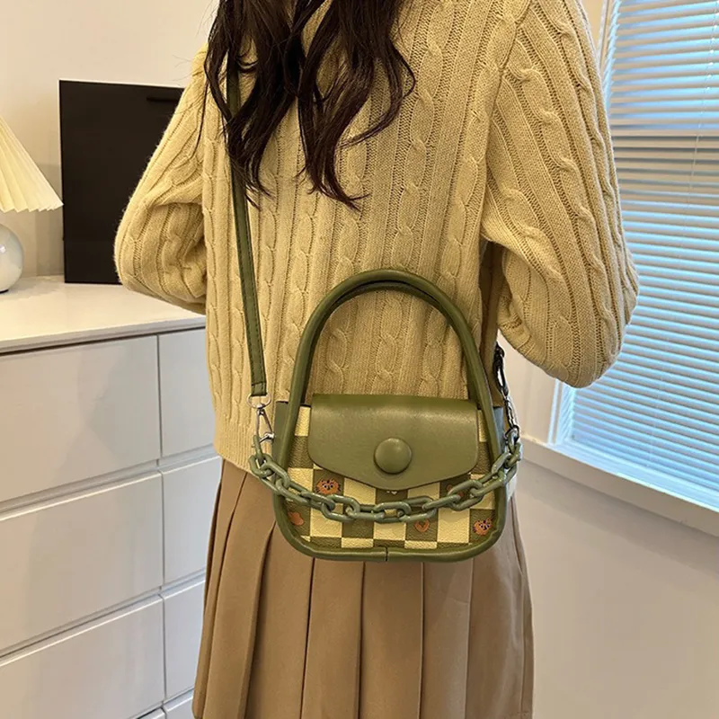 GOX PU One Shoulder Handbag Regular Women's Ecru/Black/Purple/Coffee/Green/Pink-13