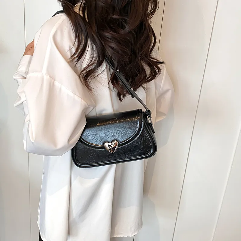 GOX PU Shoulder Bag, Crossbody Bag Regular Women's White/Silver/Black/Red-8