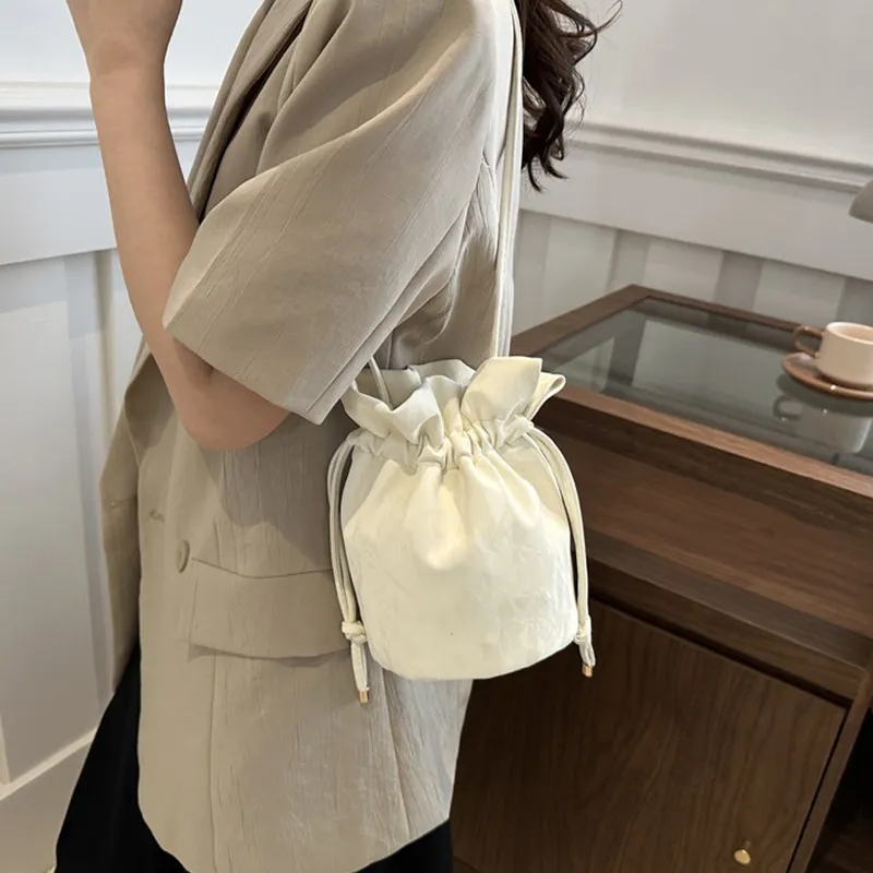 GOX PU Shoulder Bag Regular Women's White/Black/Blue/Silver/Pink-3