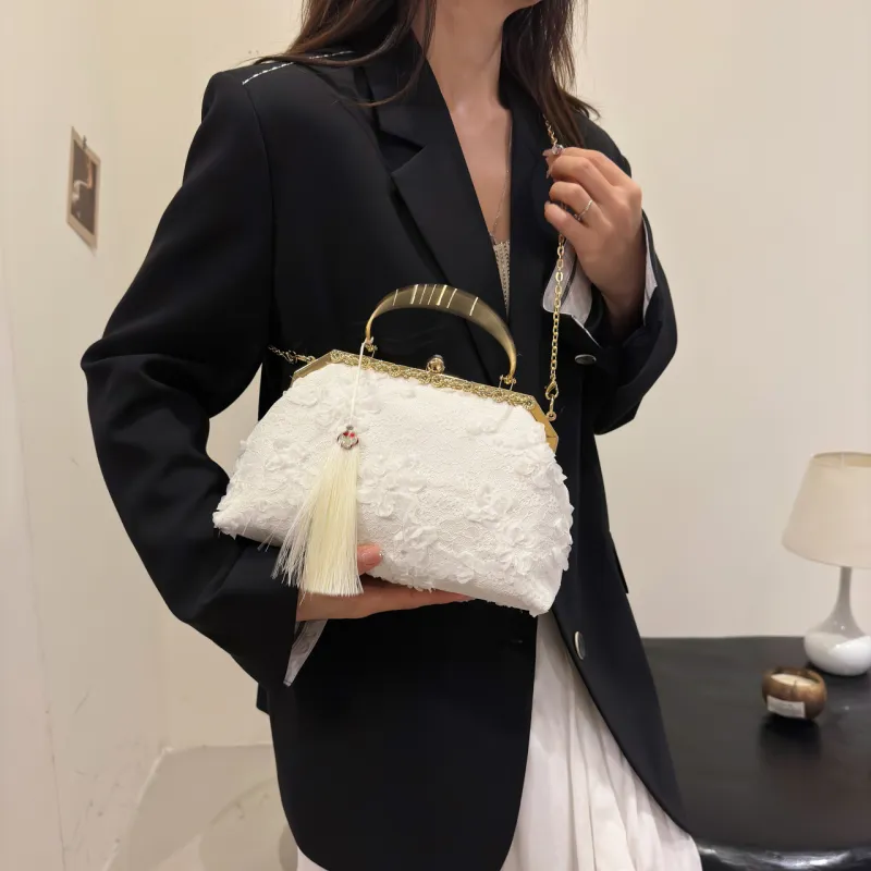 GOX Polyester Shoulder Bag, Crossbody Bag, Handbag Regular Women's Black/White/Pink-2